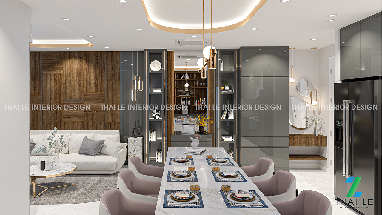 Thiết kế nội thất căn hộ The Peak Midtown Q7 - 115m2